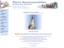 Tablet Screenshot of pfarre-hausmannstaetten.at